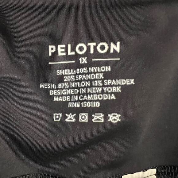 Peloton Leggings Womens 1X Black Cycle Crop Athletic Pants - Picture 6 of 10
